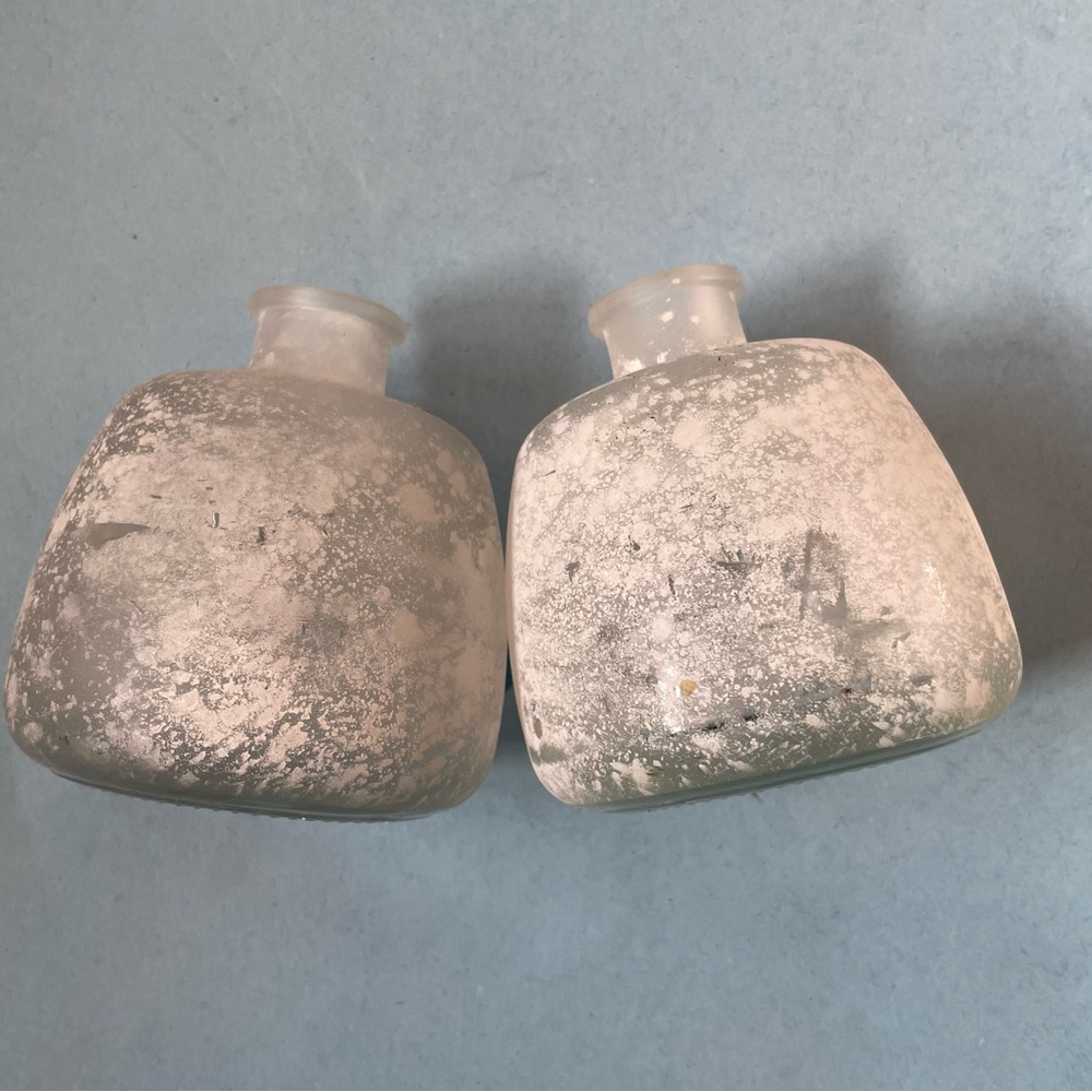 GUC Glass Bud Vases-Set of 2